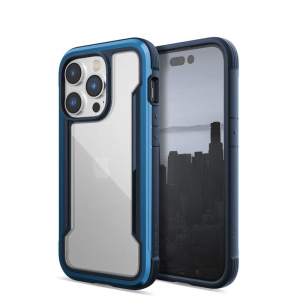 X-Doria Raptic Shield - Etui aluminiowe iPhone 14 Pro (Drop-Tested 3m) (Marine Blue)-4373998