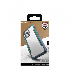 X-Doria Raptic Shield - Etui aluminiowe iPhone 14 Pro Max (Drop-Tested 3m) (Iridescent)-4374029