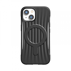 X-Doria Raptic Clutch MagSafe - Biodegradowalne etui iPhone 14 (Drop-Tested 3m) (Black)-4374052