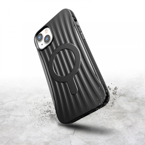 X-Doria Raptic Clutch MagSafe - Biodegradowalne etui iPhone 14 Plus (Drop-Tested 3m) (Black)-4374081