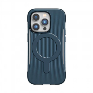 X-Doria Raptic Clutch MagSafe - Biodegradowalne etui iPhone 14 Pro (Drop-Tested 3m) (Marine Blue)-4374113