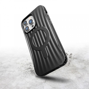 X-Doria Raptic Clutch MagSafe - Biodegradowalne etui iPhone 14 Pro Max (Drop-Tested 3m) (Black)-4374133