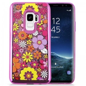 Zizo Liquid Glitter Star Case - Etui Samsung Galaxy S9 (Multiflowers)-461580