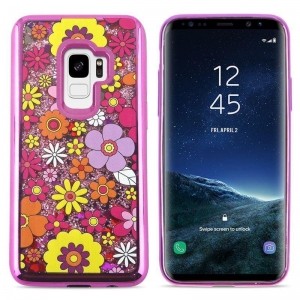 Zizo Liquid Glitter Star Case - Etui Samsung Galaxy S9 (Multiflowers)-461581