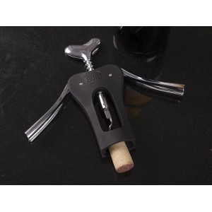 BUILT Curve Winged Corkscrew - Stalowy korkociąg motylkowy do wina (Black)-461738
