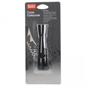 BUILT Curve Corkscrew - Otwieracz do butelek   korkociąg (Black)-461741