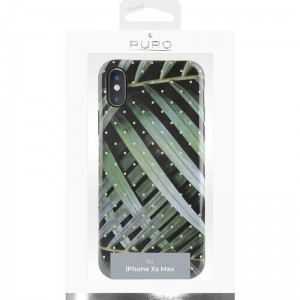 PURO Glam Tropical Leaves - Etui iPhone Xs Max (Brilliant Leaves)-469406