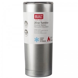 BUILT Vacuum Insulated Tumbler - Stalowy kubek termiczny z izolacją próżniową 0,6 l (Silver)-572896
