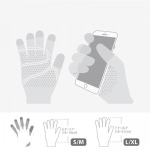 Moshi Digits - Rękawiczki do ekranów dotykowych L/XL (Dark Gray)-576240
