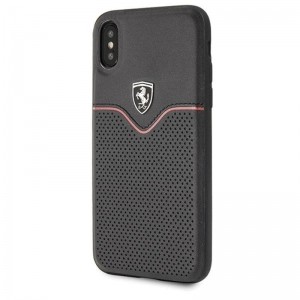 Ferrari Victory - Skórzane etui iPhone Xs / X (czarny)-644820
