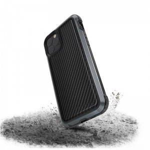 X-Doria Defense Lux - Etui aluminiowe iPhone 11 Pro (Drop test 3m) (Black Carbon Fiber)-649694