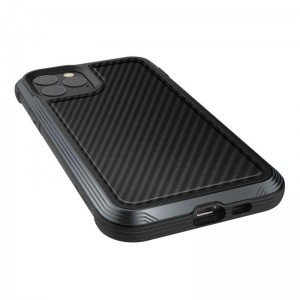X-Doria Defense Lux - Etui aluminiowe iPhone 11 Pro (Drop test 3m) (Black Carbon Fiber)-649695