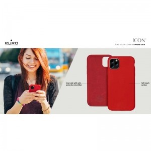PURO ICON Cover - Etui iPhone 11 Pro (czerwony)-649897