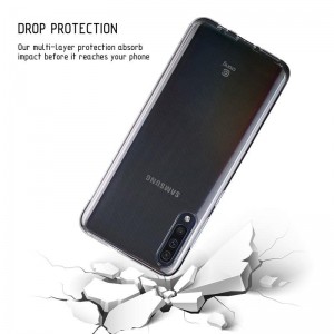 Crong Crystal Slim Cover - Etui Samsung Galaxy A50 (przezroczysty)-650492
