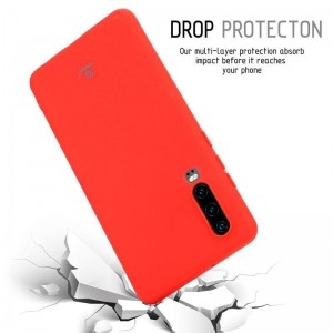 Crong Soft Skin Cover - Etui Huawei P30 (czerwony)-651223