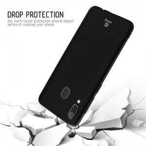 Crong Smooth Skin - Etui Samsung Galaxy A30 (czarny)-651299