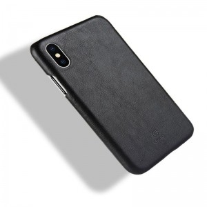 Crong Essential Cover - Etui iPhone Xs / X (czarny)-651312
