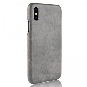 Crong Essential Cover - Etui iPhone Xs / X (szary)-651316
