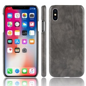 Crong Essential Cover - Etui iPhone Xs / X (szary)-651318