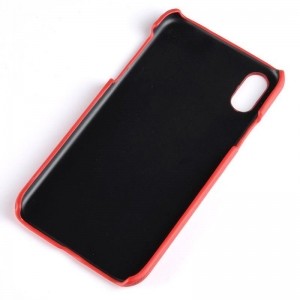 Crong Essential Cover - Etui iPhone Xs / X (czerwony)-651324
