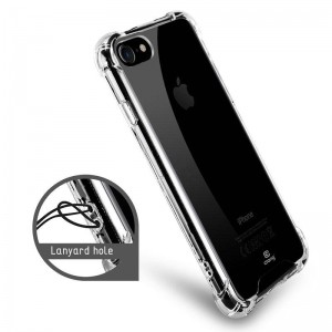 Crong Hybrid Protect Cover - Etui iPhone 8 / 7  (przezroczysty)-654759