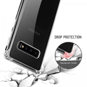Crong Hybrid Protect Cover - Etui Samsung Galaxy S10 (przezroczysty)-654763