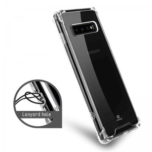 Crong Hybrid Protect Cover - Etui Samsung Galaxy S10 (przezroczysty)-654764