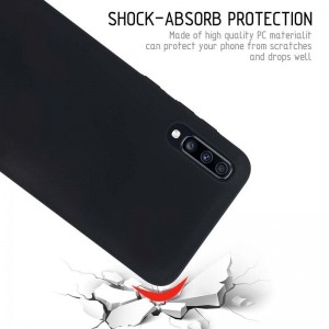 Crong Smooth Skin - Etui Samsung Galaxy A70 (czarny)-654843