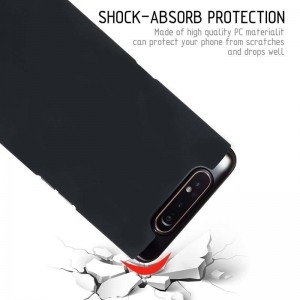 Crong Smooth Skin - Etui Samsung Galaxy A80 / A90 (czarny)-654850