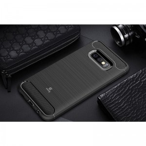 Crong Soft Armour Cover - Etui Samsung Galaxy S10e (czarny)-677665