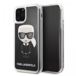 Karl Lagerfeld Iconic Glitter - Etui iPhone 11 Pro Max (Black)-682424
