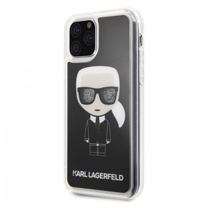 Karl Lagerfeld Iconic Glitter - Etui iPhone 11 Pro Max (Black)-682425