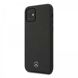 Mercedes Liquid Silicon Case - Etui iPhone 11 (Black)-682460