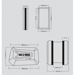 SAKWA WILDMAN HARDPOUCH BIKE MOUNT ”XL” BLACK-706173