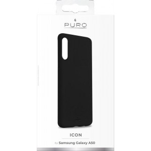 PURO ICON Cover - Etui Samsung Galaxy A50 (czarny)-711631
