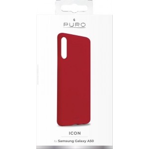 PURO ICON Cover - Etui Samsung Galaxy A50 (czerwony)-711633