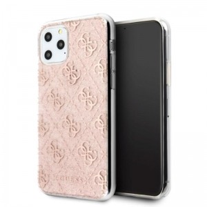 Guess 4G Glitter - Etui iPhone 11 Pro Max (Pink)-756634