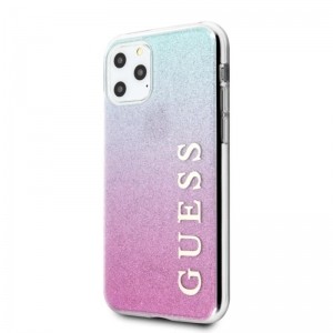 Guess Glitter Gradient - Etui iPhone 11 Pro Max (Pink/Blue)-756677
