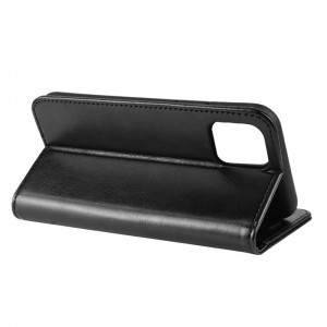 Crong Booklet Wallet - Etui iPhone 11 Pro Max z kieszeniami   funkcja podstawki (czarny)-763917
