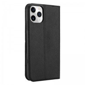 Crong Folio Case - Etui iPhone 11 Pro Max z klapką na magnes (czarny)-763935