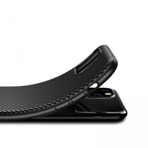 Crong Prestige Carbon Cover - Etui iPhone 11 Pro Max (czarny)-764804