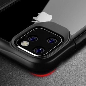 Crong Hybrid Clear Cover - Etui iPhone 11 Pro (czarny)-764817