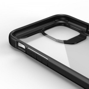 Crong Hybrid Clear Cover - Etui iPhone 11 Pro (czarny)-764818