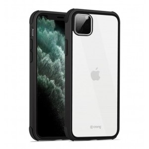 Crong Trace Clear Cover - Etui iPhone 11 Pro Max (czarny/czarny)-771056