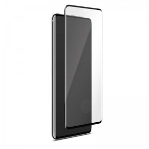 PURO Premium Full Edge Tempered Glass Case Friendly - Szkło ochronne hartowane na ekran Samsung Galaxy S20 Ultra (czarna