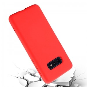 Crong Color Cover - Etui Samsung Galaxy S10e (czerwony)-889133