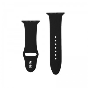 Crong Liquid Band - Pasek Apple Watch 38/40 mm (czarny)-890441
