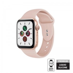 Crong Liquid Band - Pasek Apple Watch 38/40 mm (piaskowy róż)-890447