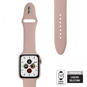 Crong Liquid Band - Pasek Apple Watch 38/40 mm (piaskowy róż)-890448