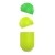 PURO ICON Fluo Case - Etui do Airpods Pro z dodatkową osłonką (Fluo Yellow + Fluo Green Cap)-1446326